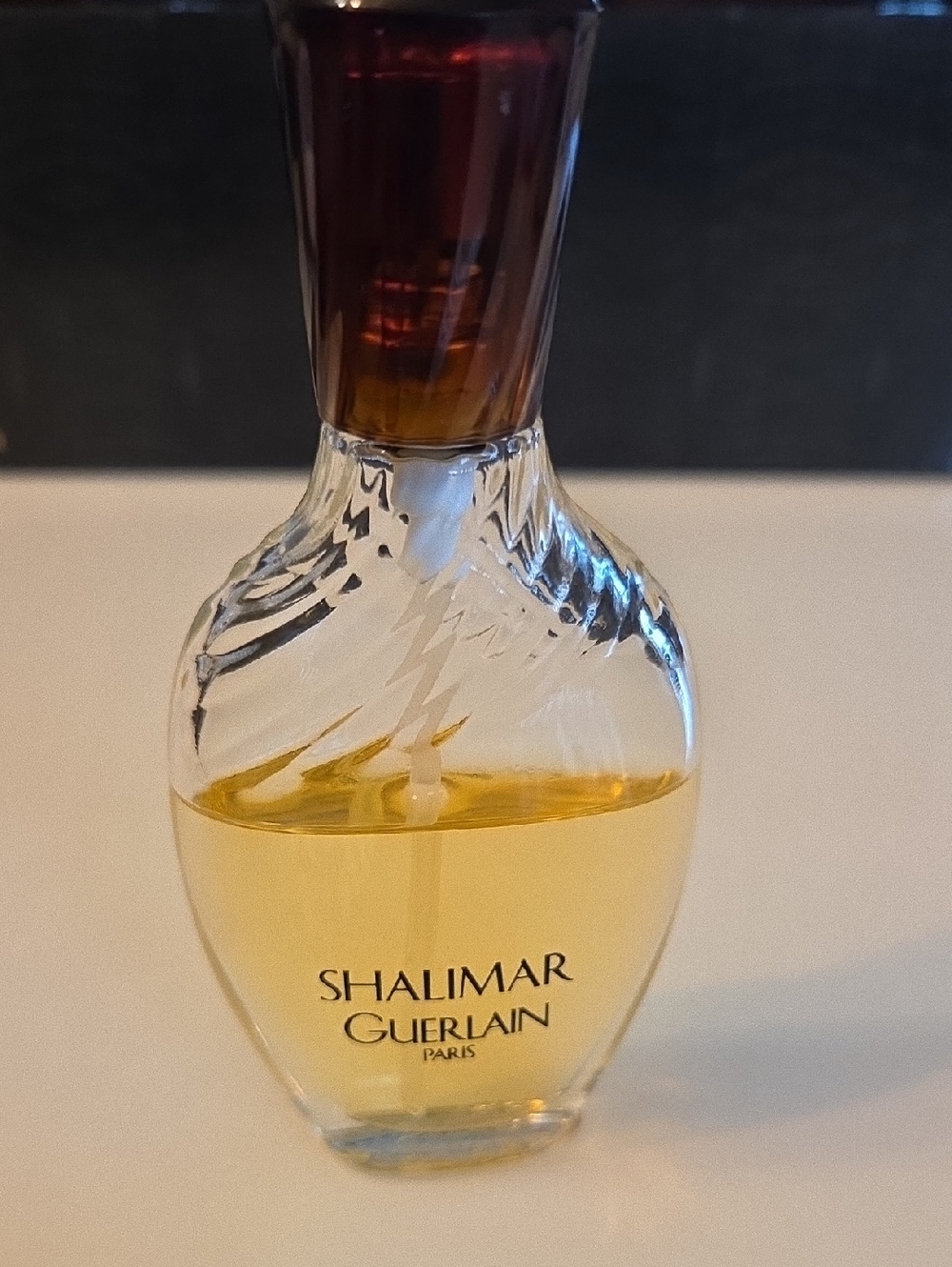 GUERLAIN Shalimar Amber & Brown Tinted Cap Perfume Bottle